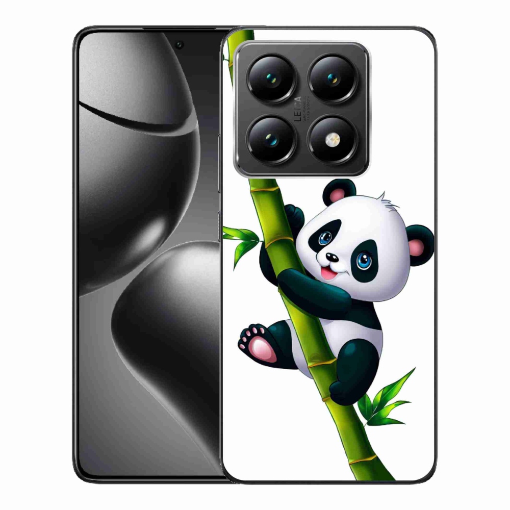 Gél borító mmCase a Xiaomi 14T-hez - panda a bambuszon