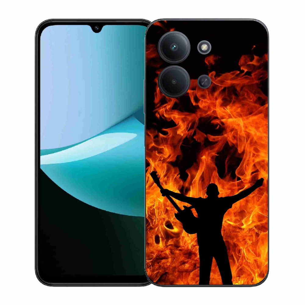 Gél borítás mmCase a Xiaomi Redmi 15C 4G (171mm)/Poco C85 4G (171mm) - zenész és tűz