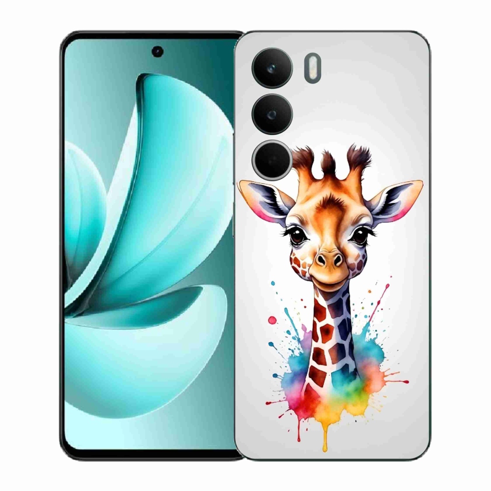 Zselés borító mmCase a Realme C71 készülékhez - zsiráf 1