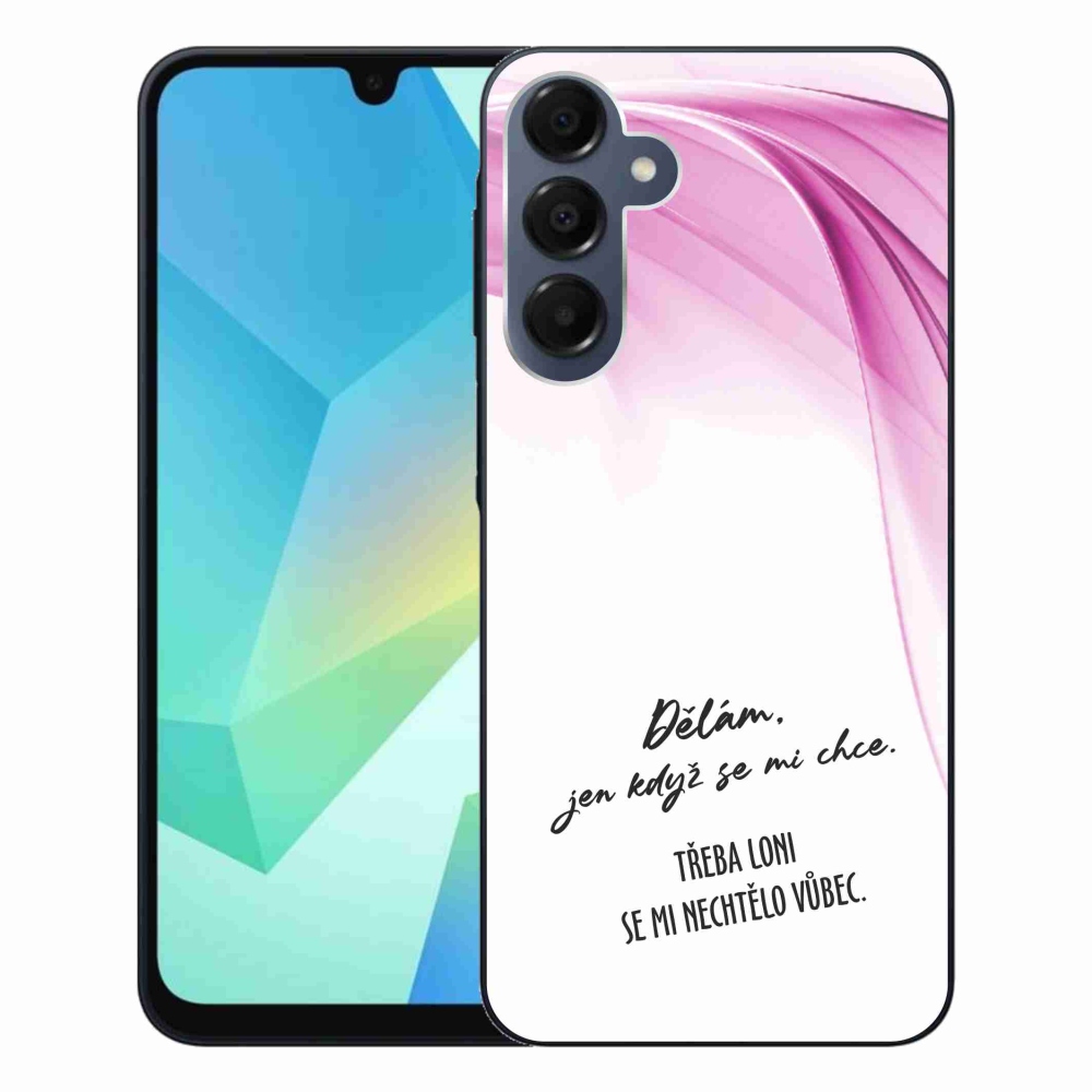 Gél borító mmCase Samsung Galaxy A16 4G/5G készülékhez - vicces szöveg 12 fehér háttér