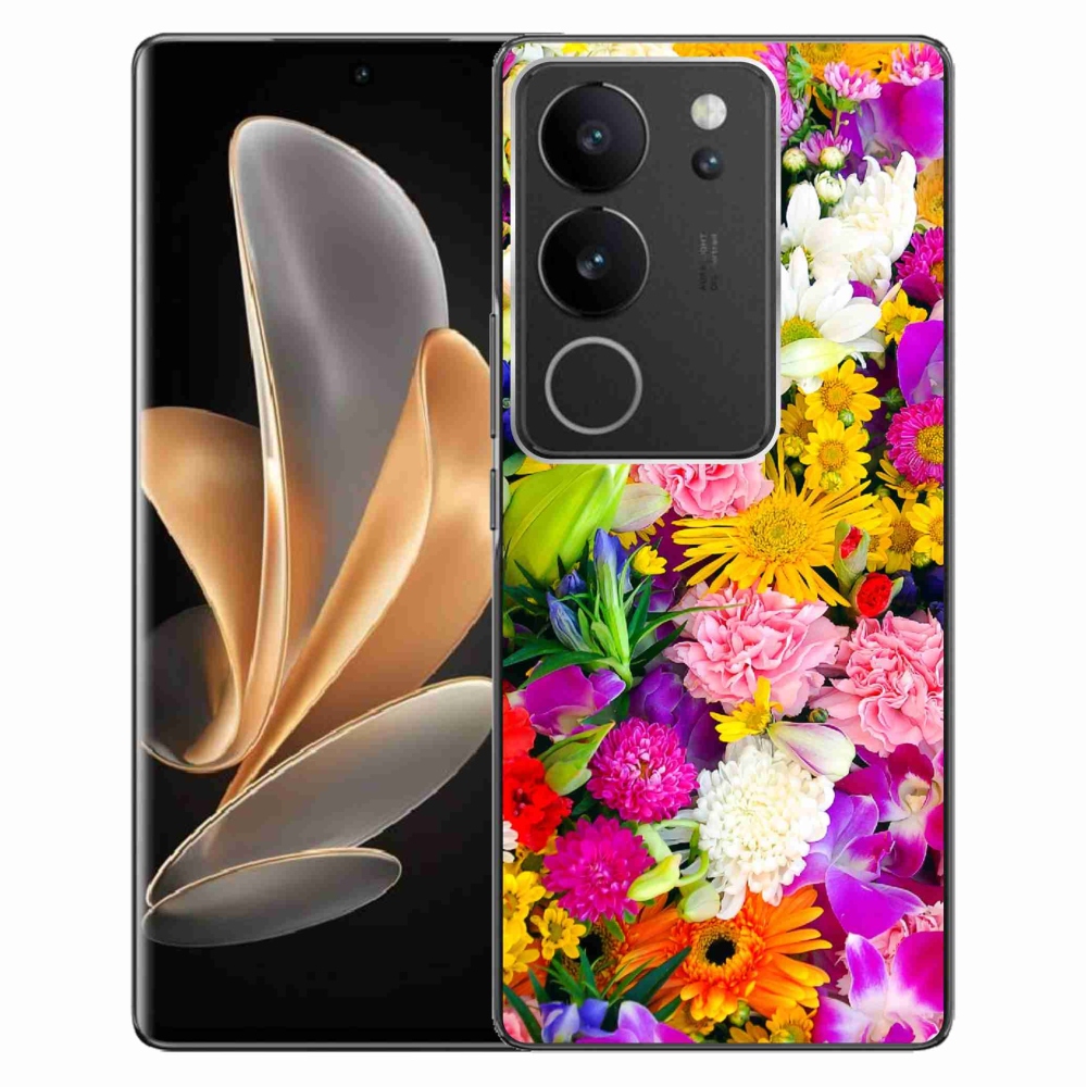 Zselés borítás mmCase a Vivo V29 5G készülékhez - virág 12