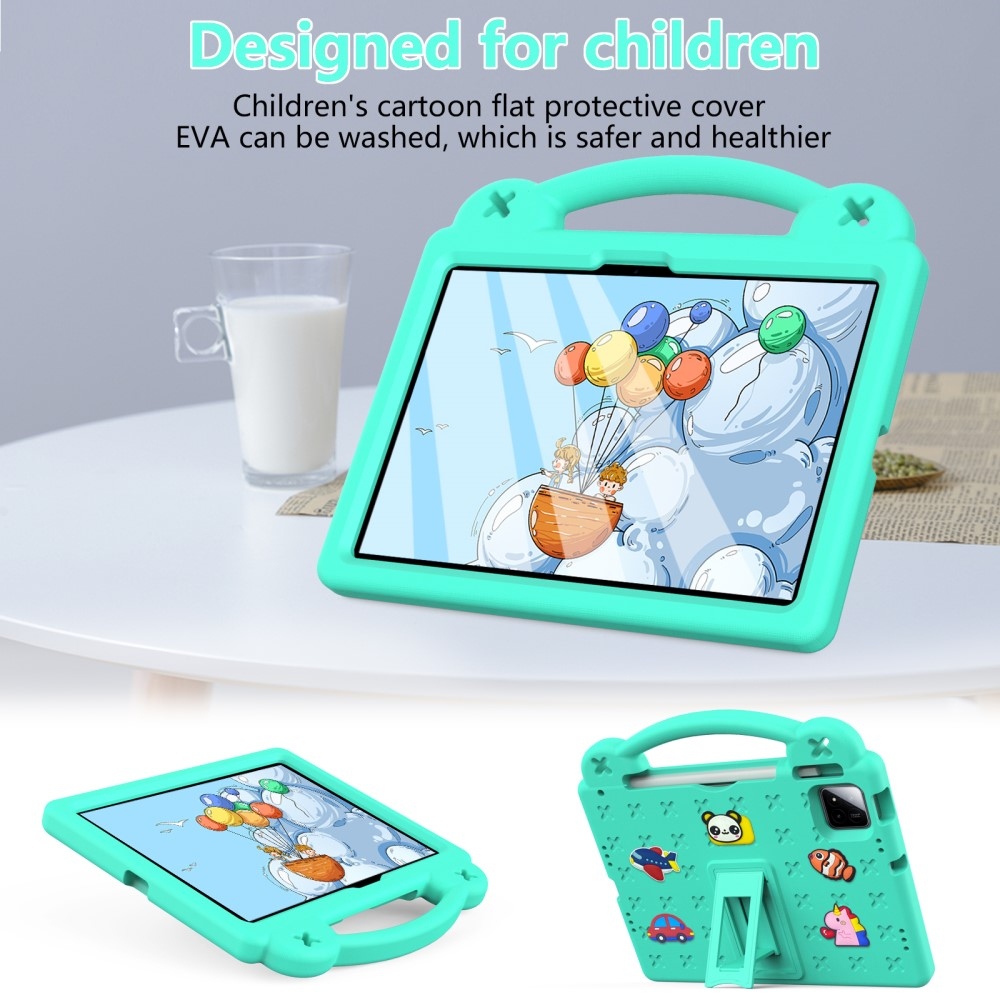Xiaomi Pad 7/7 Pro gyerekeknek készült tartós táblagép tok - zöld