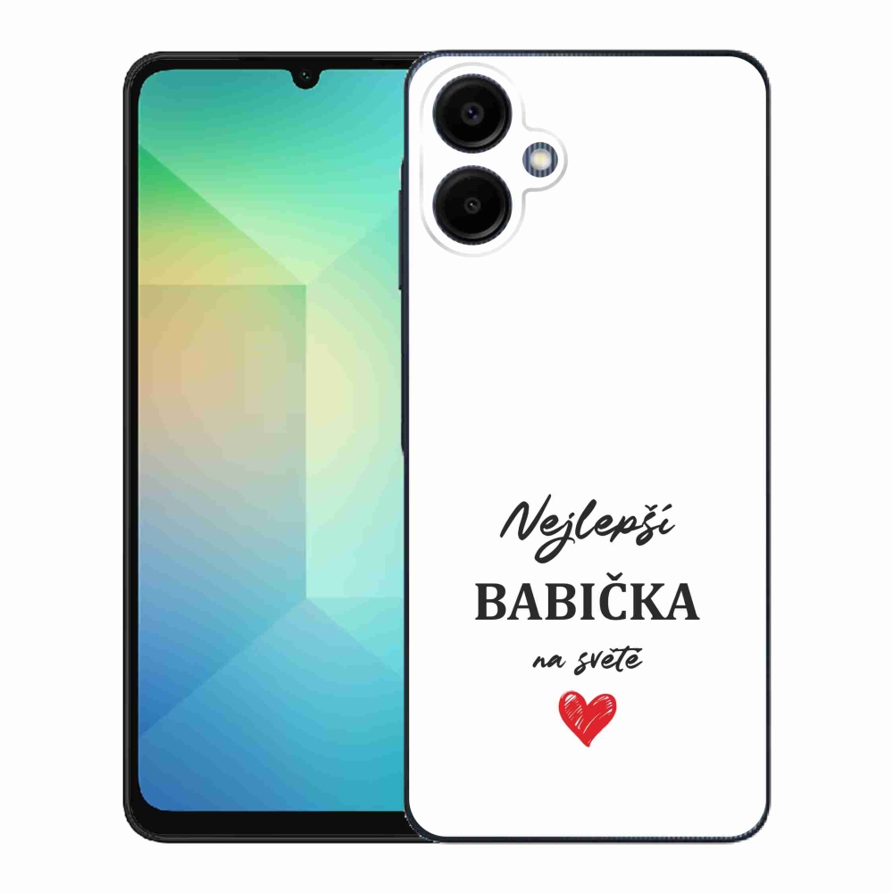 Gél borító mmCase Samsung Galaxy A06 4G - a legjobb nagymama 1 fehér háttérrel