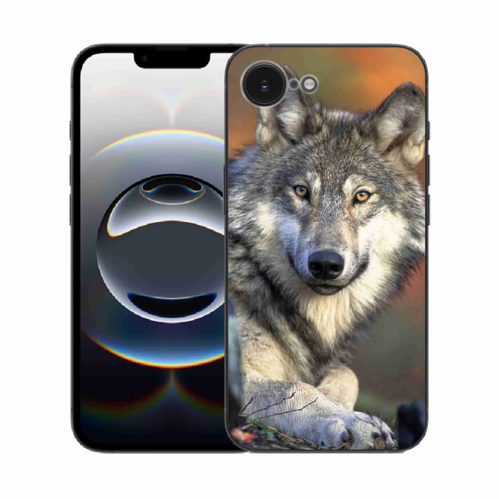 Gél borítás mmCase iPhone 16e készülékhez - farkas