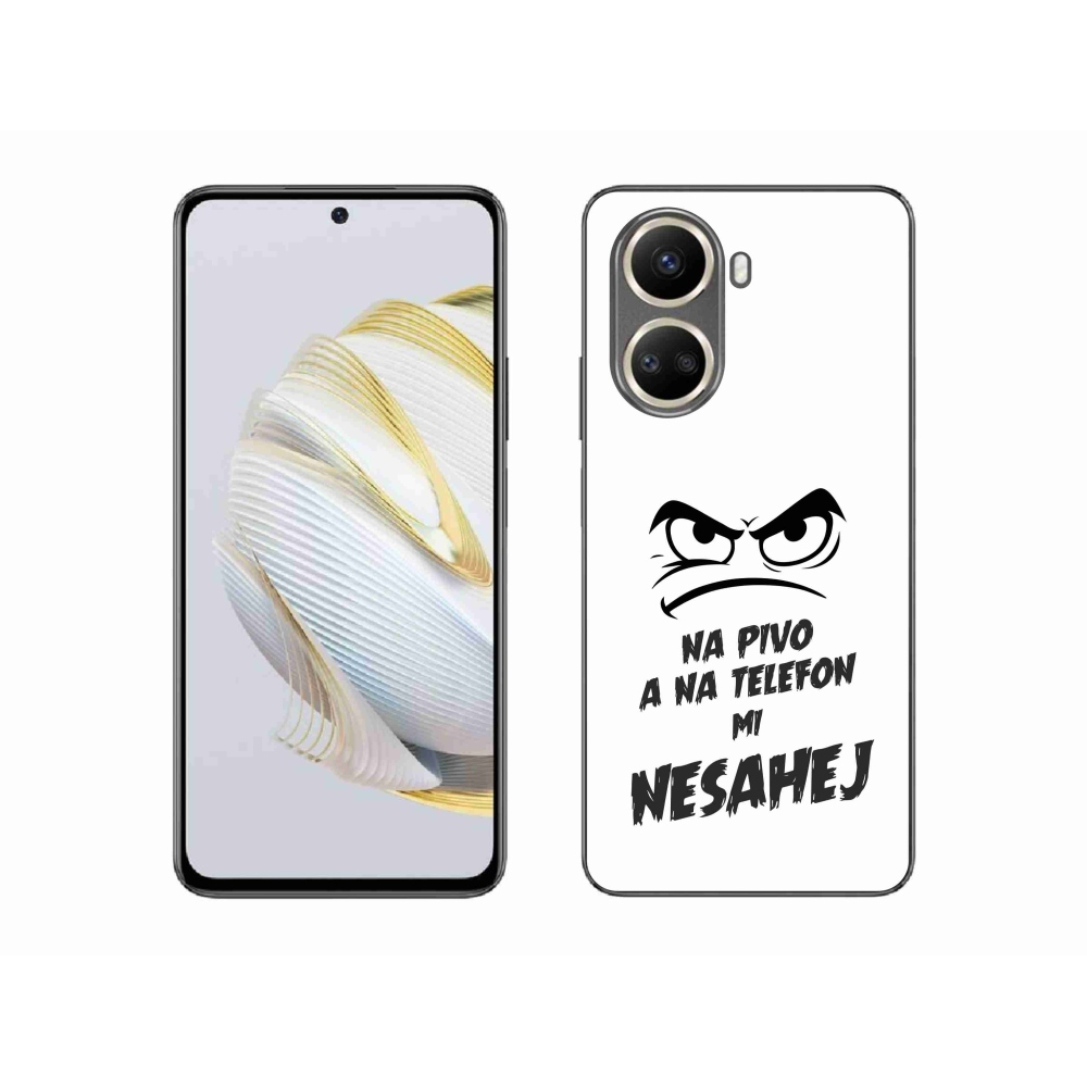 Gél borítás mmCase a Huawei Nova 10 SE-hez - sör motívum 2 fehér háttérrel