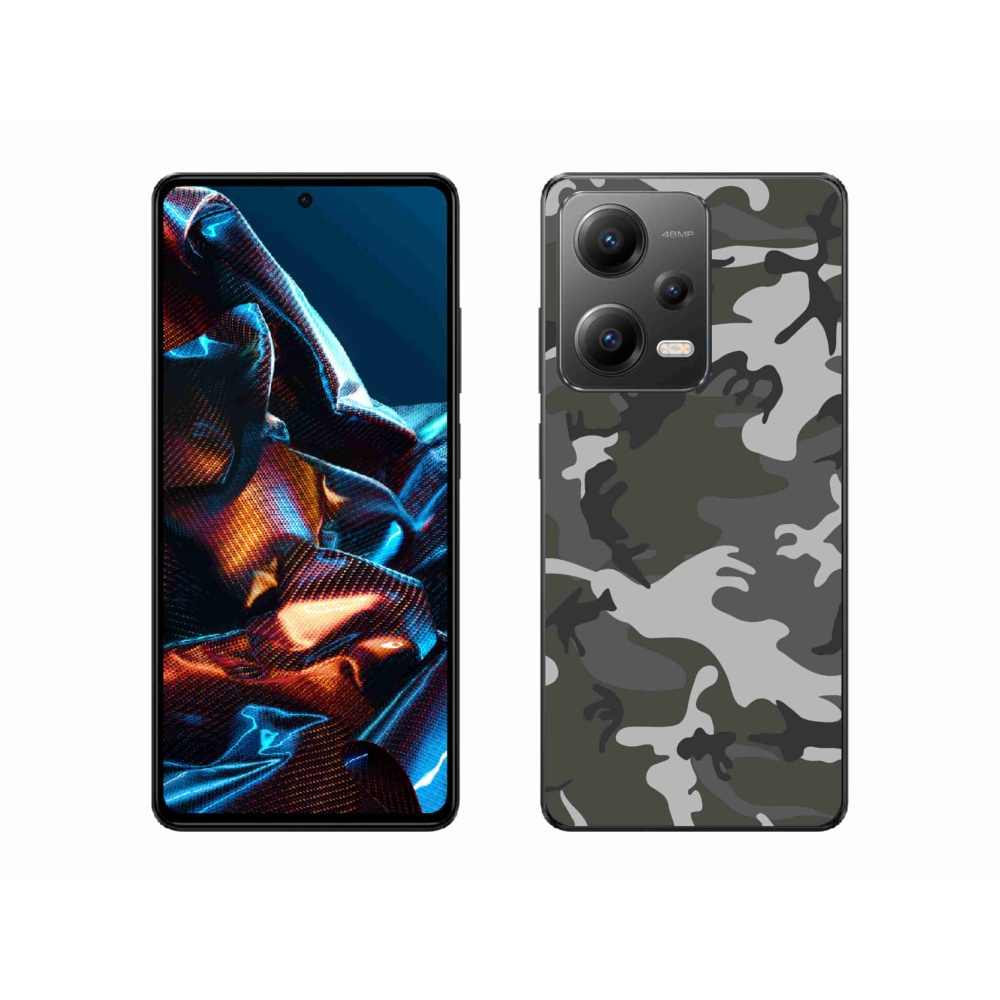 Gél borítás mmCase a Xiaomi Redmi Note 12 Pro 5G számára - álcázó mintázat