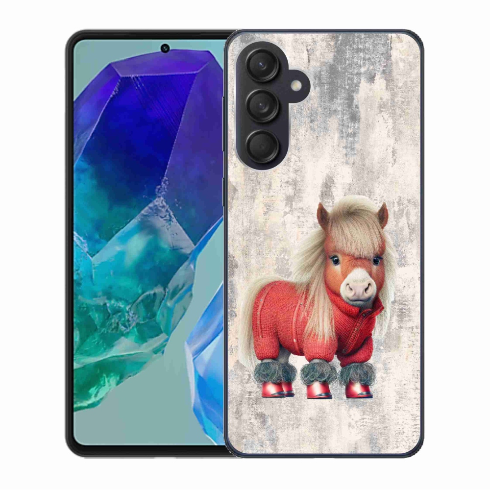 Zselés borítás mmCase Samsung Galaxy M55 5G - póni pulóverben