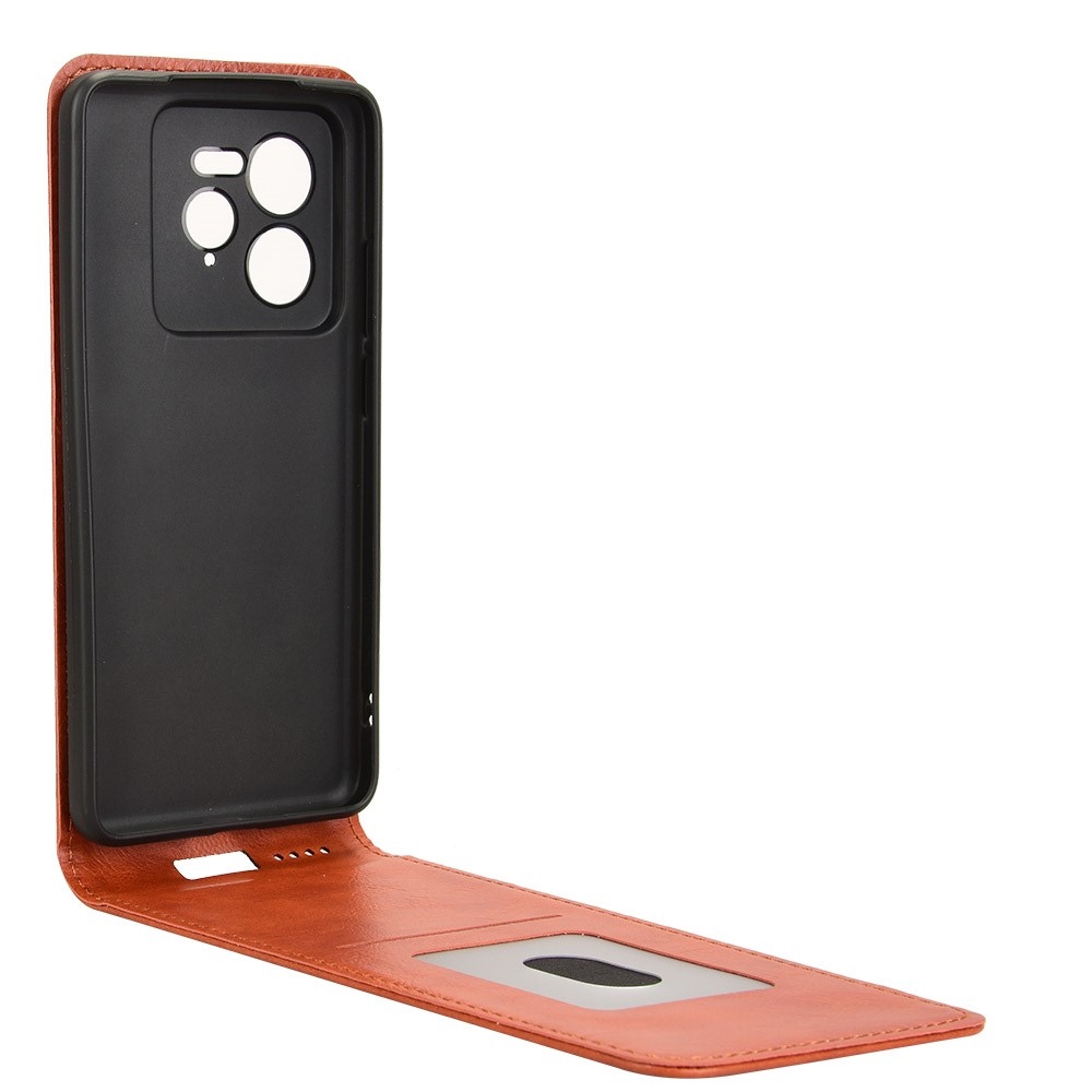 Vert flip tok a Realme GT 7 Pro 5G készülékhez - narancssárga