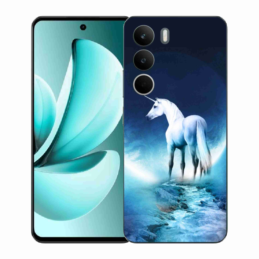 Gél borítás mmCase a Realme C71 készülékhez - fehér egyszarvú