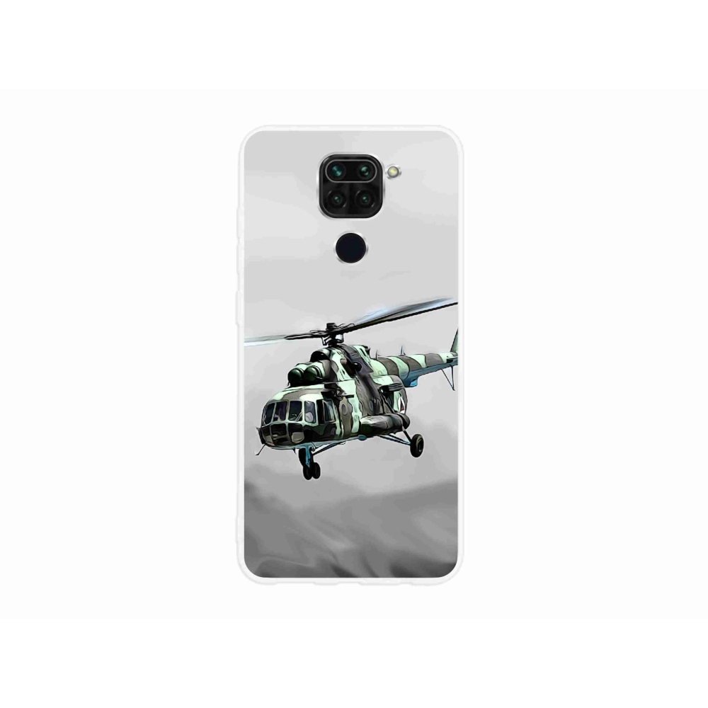 Gél borítás mmCase a Xiaomi Redmi Note 9-hez - katonai helikopter
