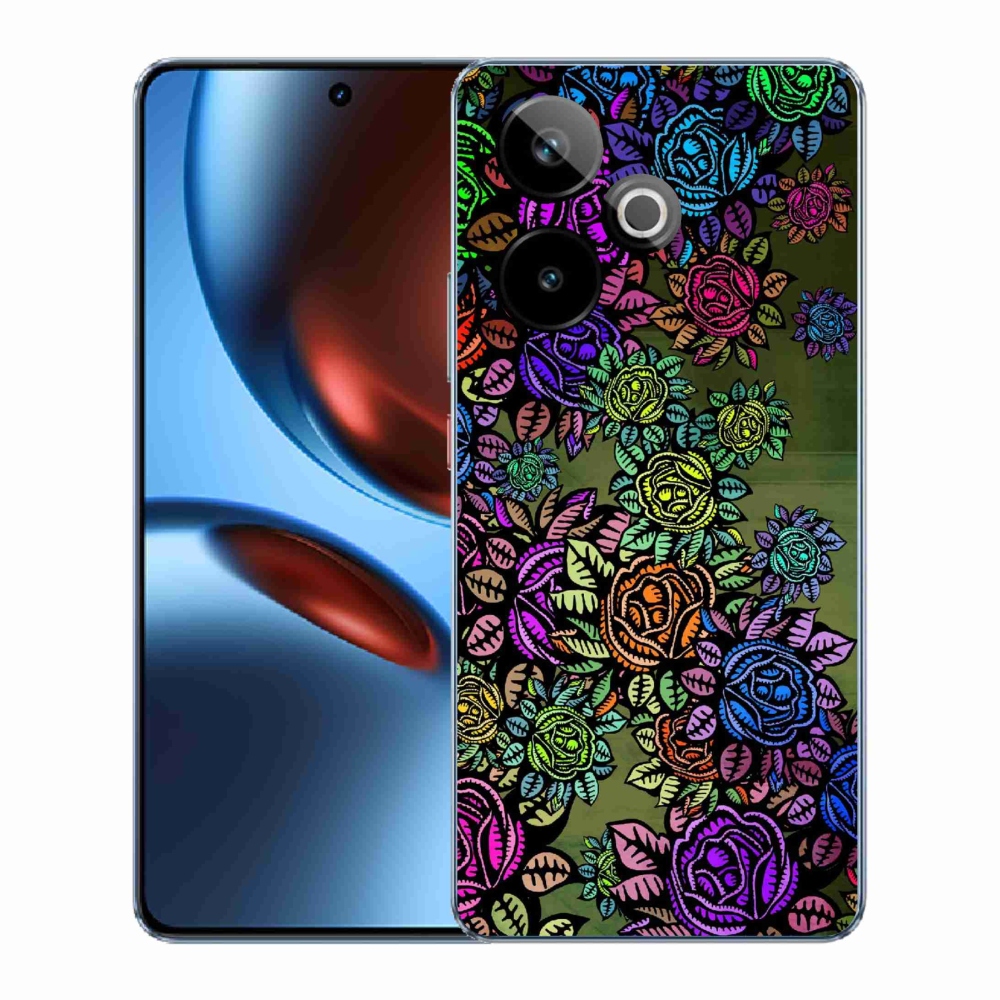 Rugalmas zselés tok mmCase képpel Realme GT 7 5G/GT 7T 5G - virágok 6