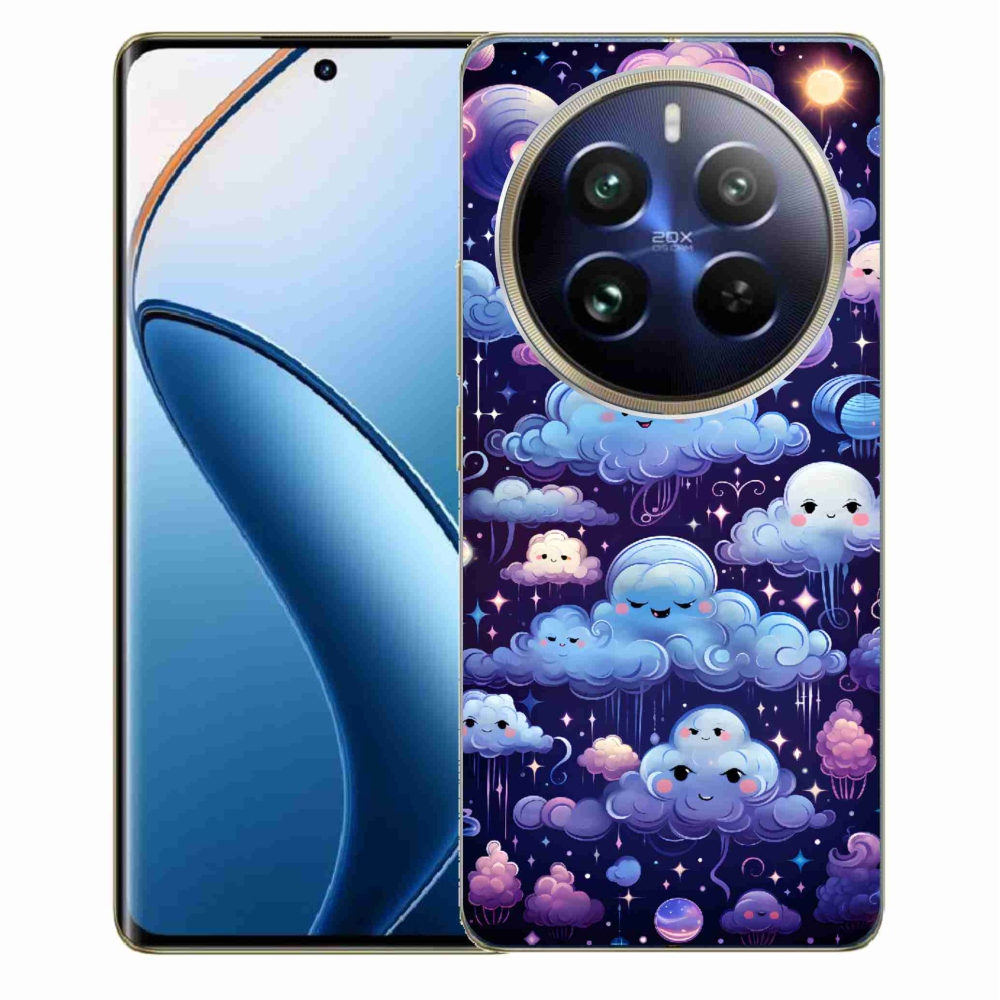 Gél borítás mmCase a Realme 12 Pro 5G/12 Pro+ 5G számára - felhők