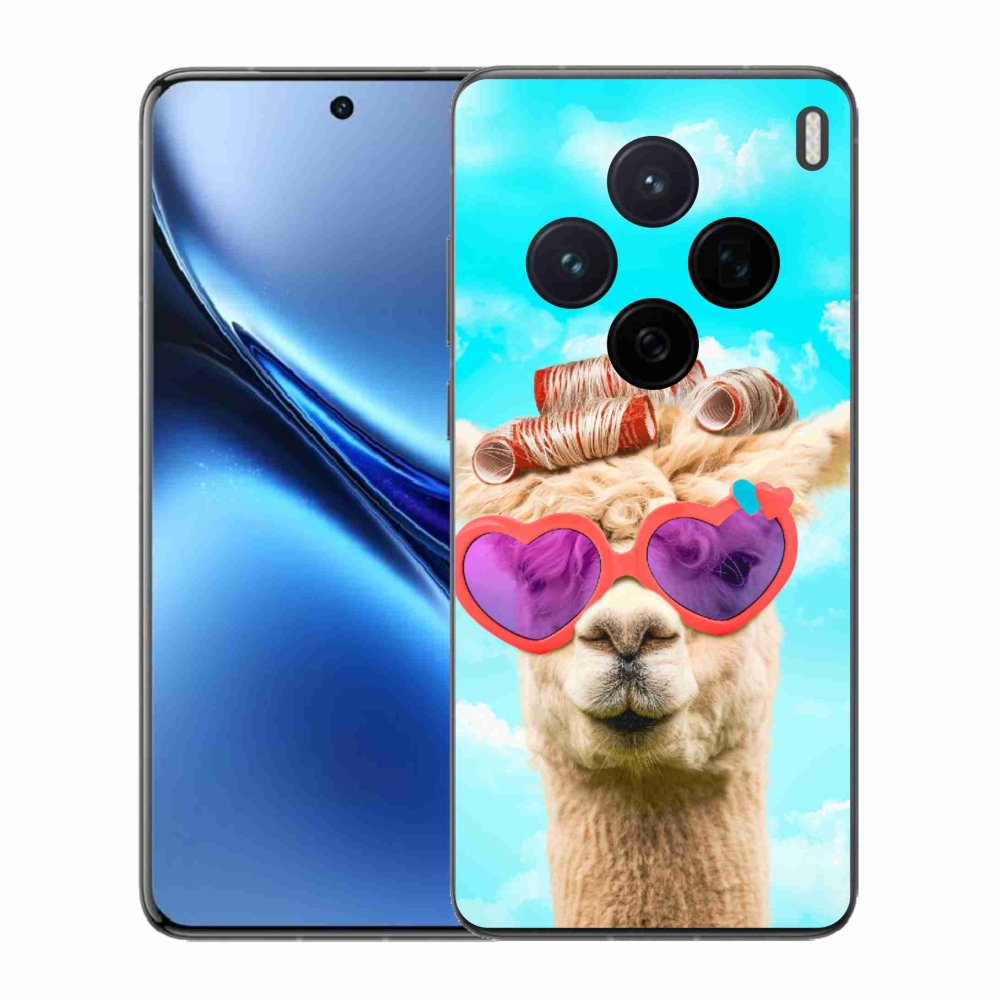 Zselés borítás mmCase a Vivo X200 5G-hez - szemüveges láma