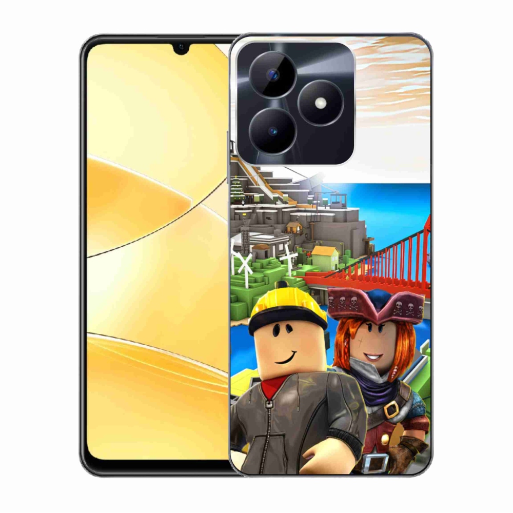 Zselés borító mmCase a Realme C51/C53 készülékhez - roblox 1