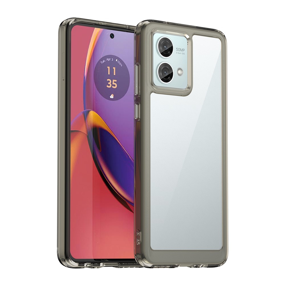 Zselés tok kemény hátlappal Motorola Moto G84 5G - szürke