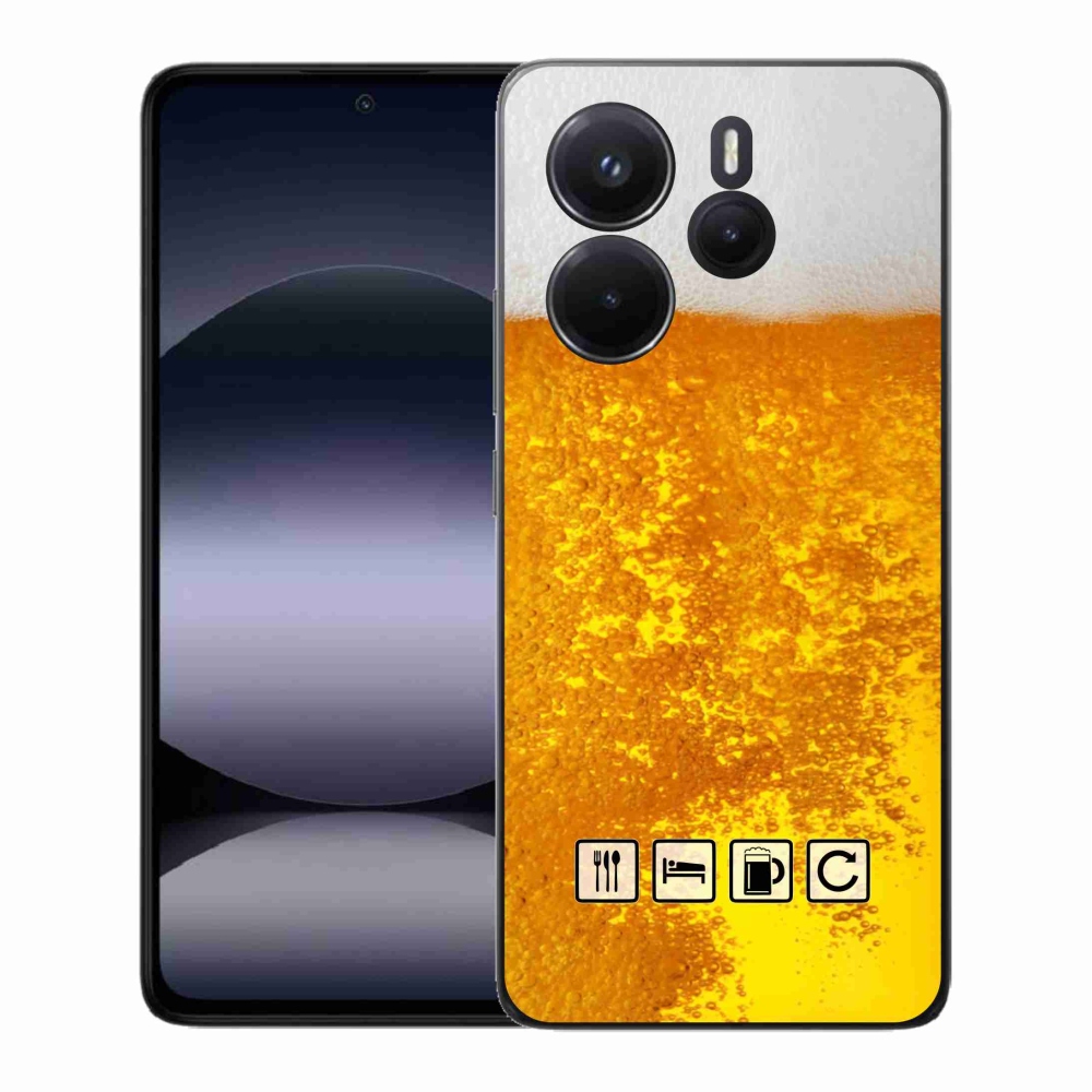 Gél borítás mmCase a Xiaomi Redmi Note 14-hez - sör motívum 3