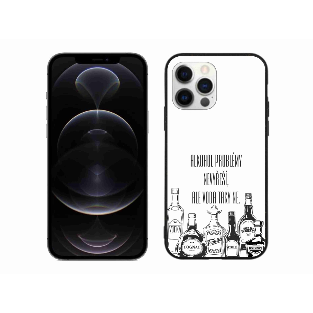 Gél borítás mmCase iPhone 12 Pro Max készülékhez - vicces szöveg fehér háttérrel