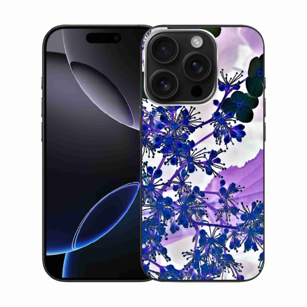 Zselés borítás mmCase iPhone 16 Pro készülékhez - hortenzia virág