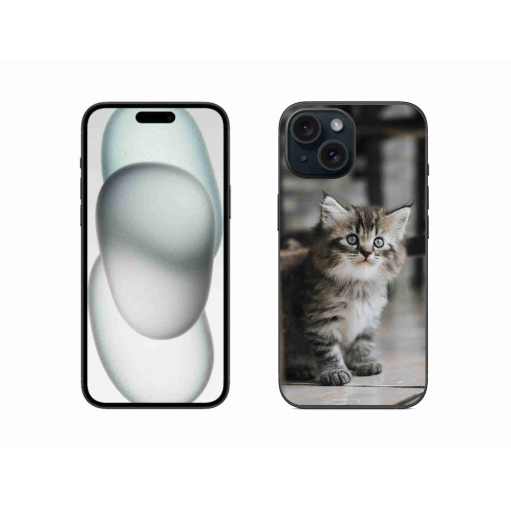 Zselés borítás mmCase iPhone 15 készülékhez - cica