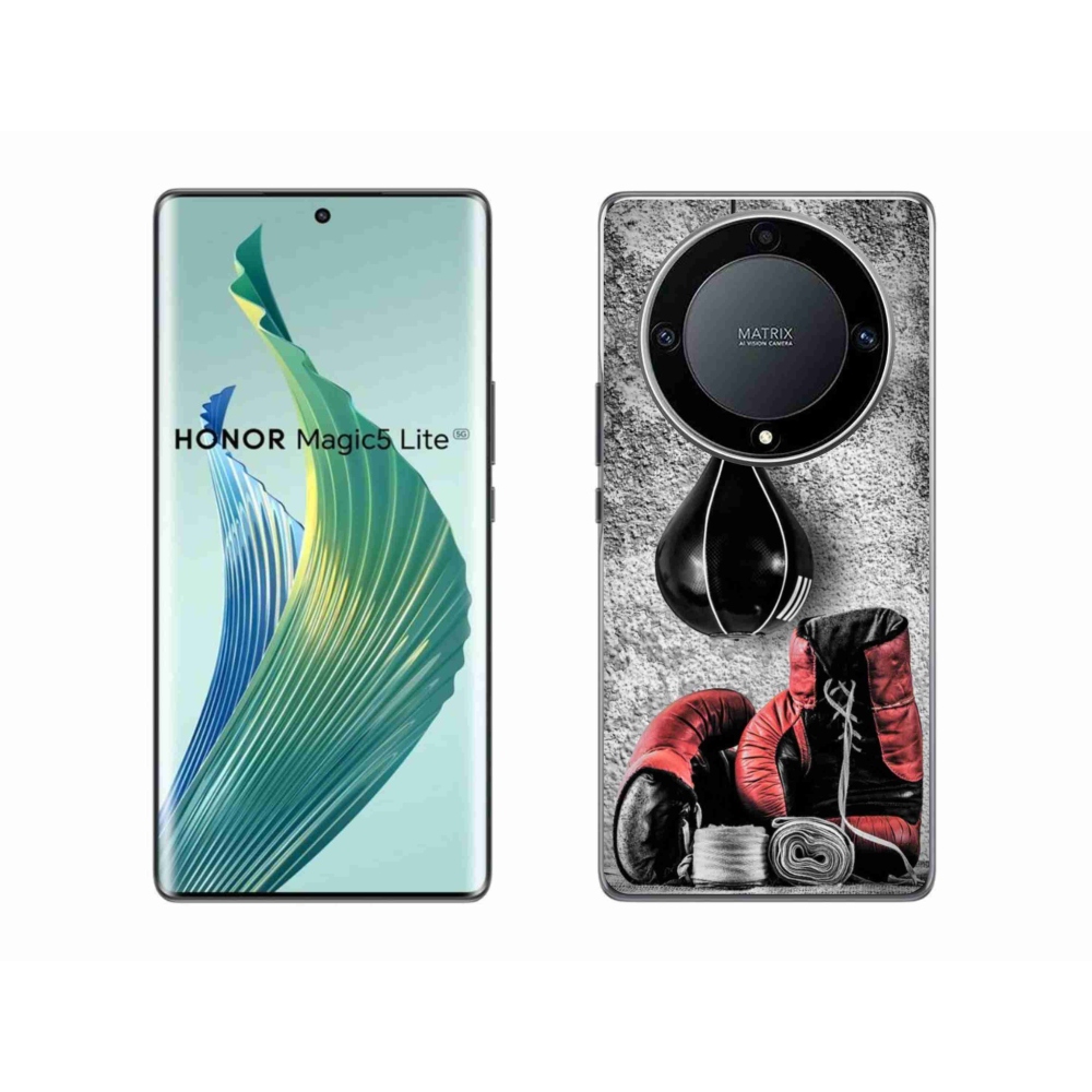 Zselés borítás mmCase a Honor Magic 5 Lite 5G számára - bokszzsák és kesztyűk