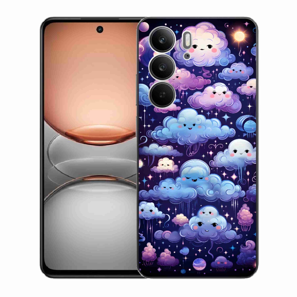 Gél borítás mmCase a Realme C75 készülékhez - felhők