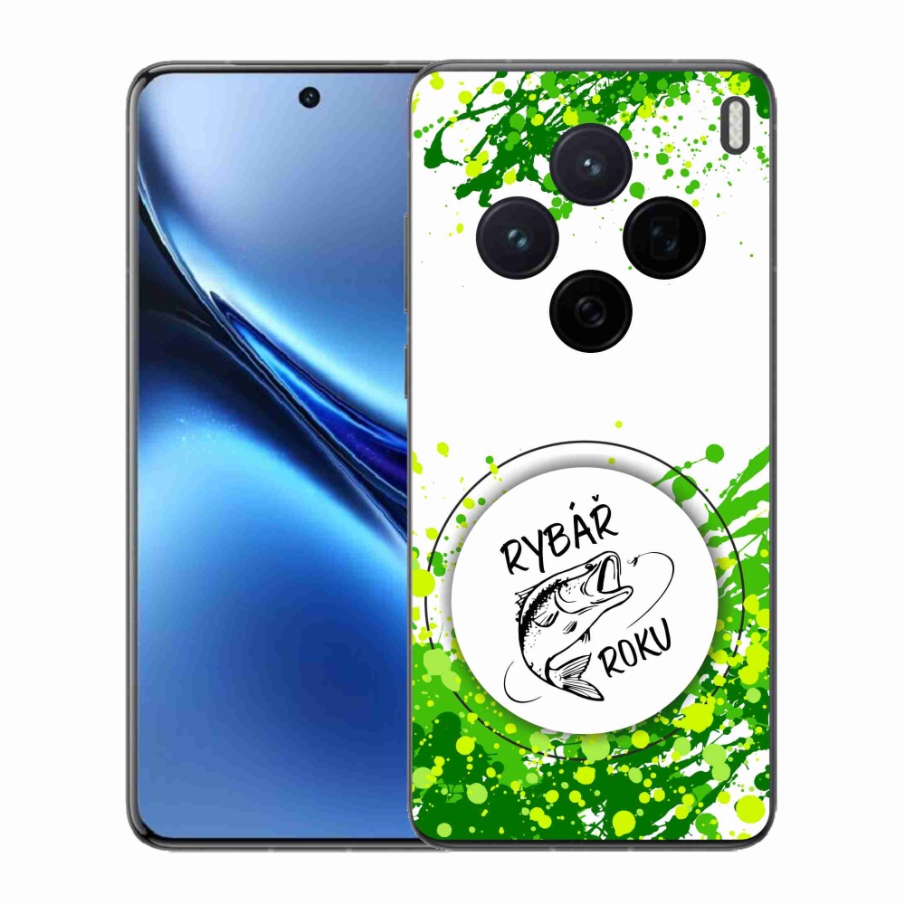 Gél borító mmCase a Vivo X200 5G-n - az év horgásza fehér háttérrel