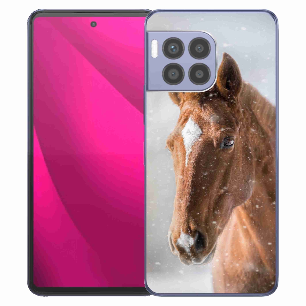 Zselés borítás mmCase a T-Mobile T Phone 2 Pro készülékhez - barna ló 2