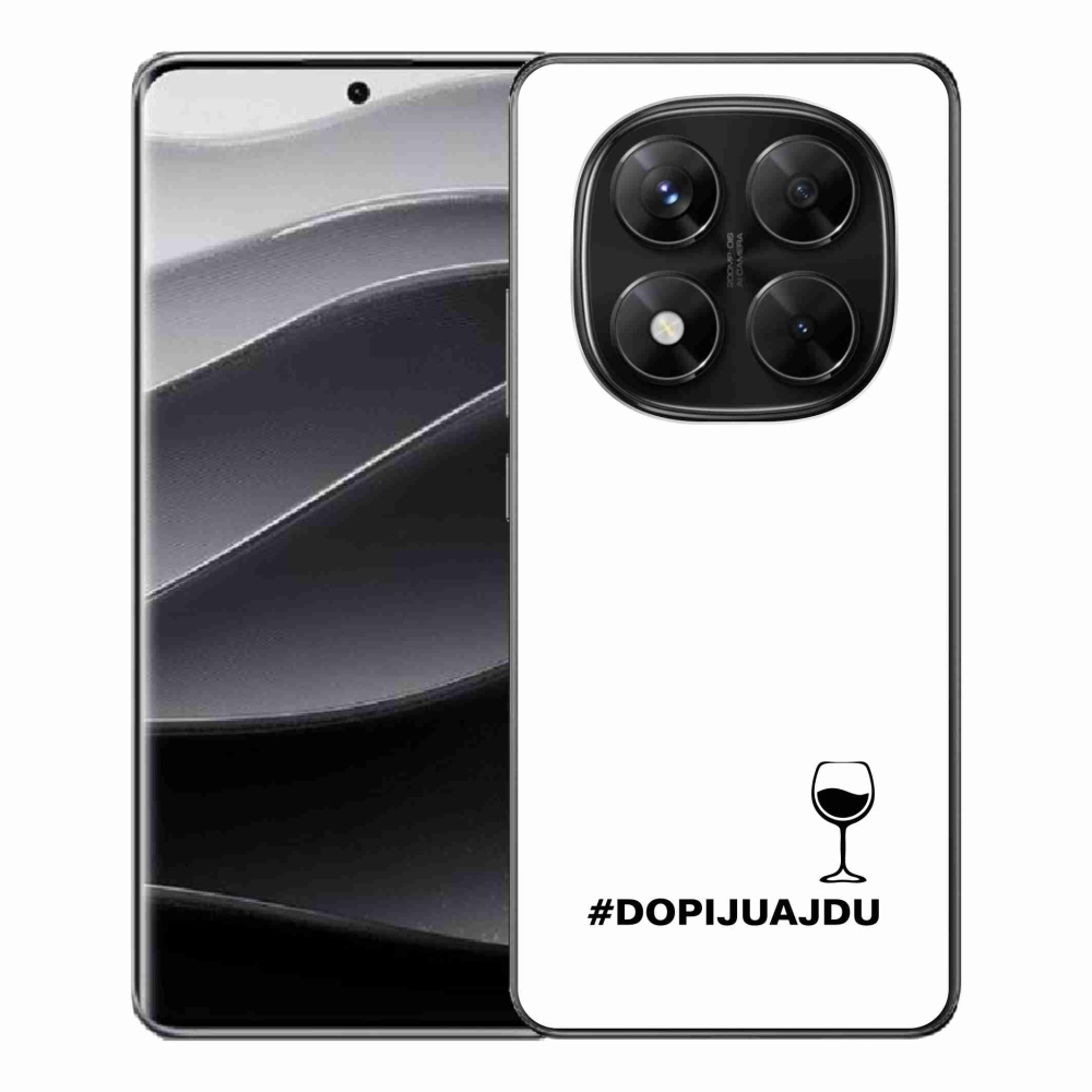 Gél borítás mmCase a Xiaomi Redmi Note 14 Pro 5G/Poco X7 5G számára - bor motívum fehér háttérrel