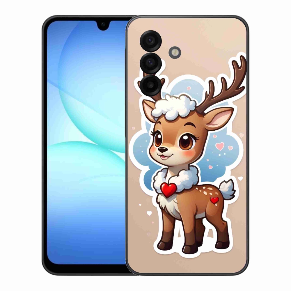 Zselés borítás mmCase Samsung Galaxy A17 4G/5G - rajzfilm rénszarvashoz