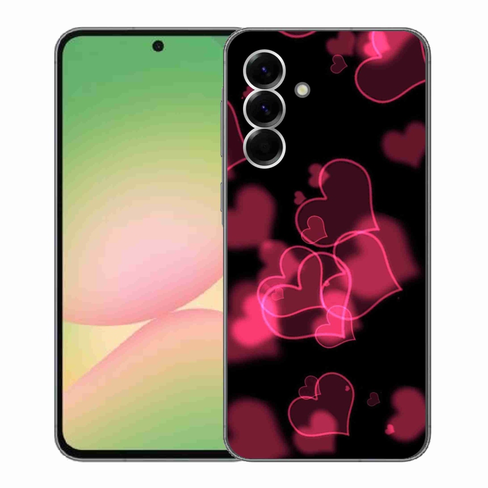 Gél védőhuzat mmCase Samsung Galaxy A56 5G - piros szívek