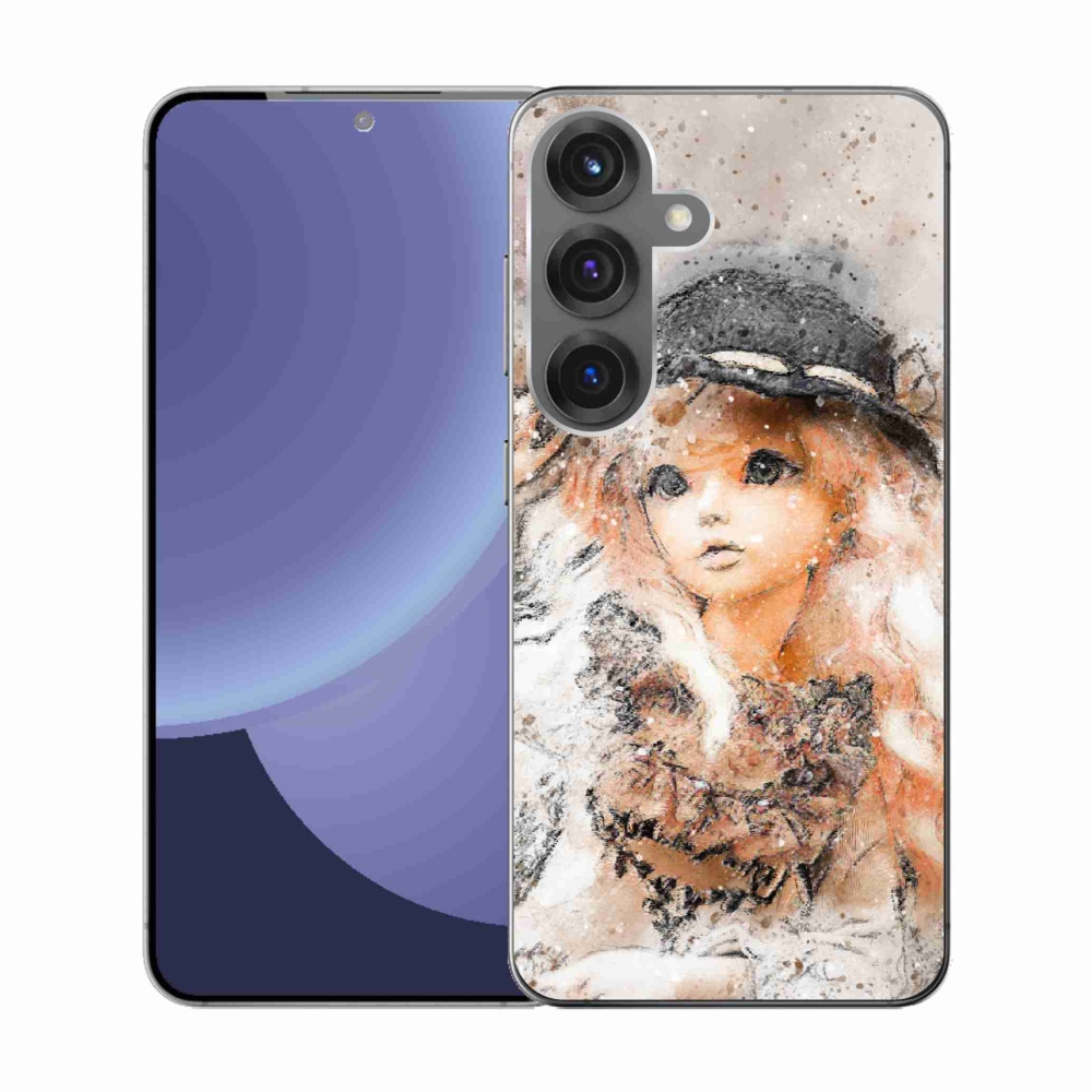 Gél borítás mmCase Samsung Galaxy S25 készülékhez - lány kalapban