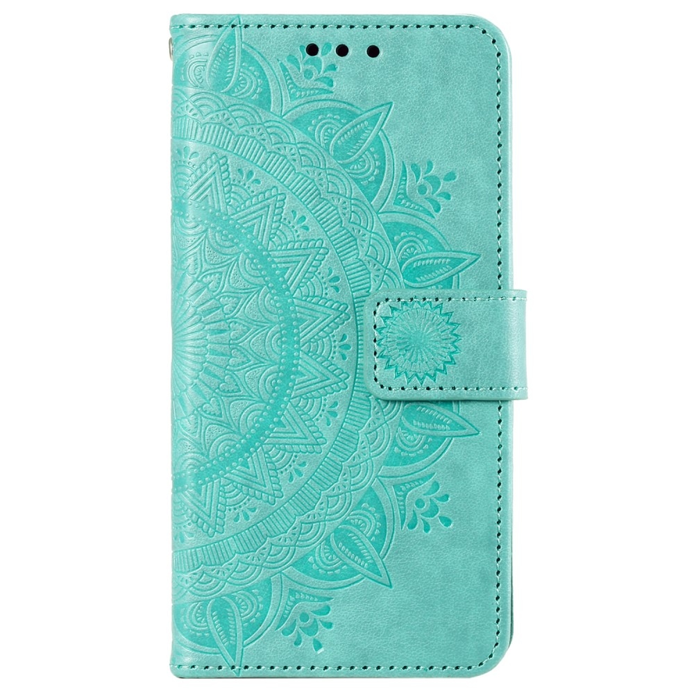 Mandala könyv tok Xiaomi 15-öshöz - teal színű