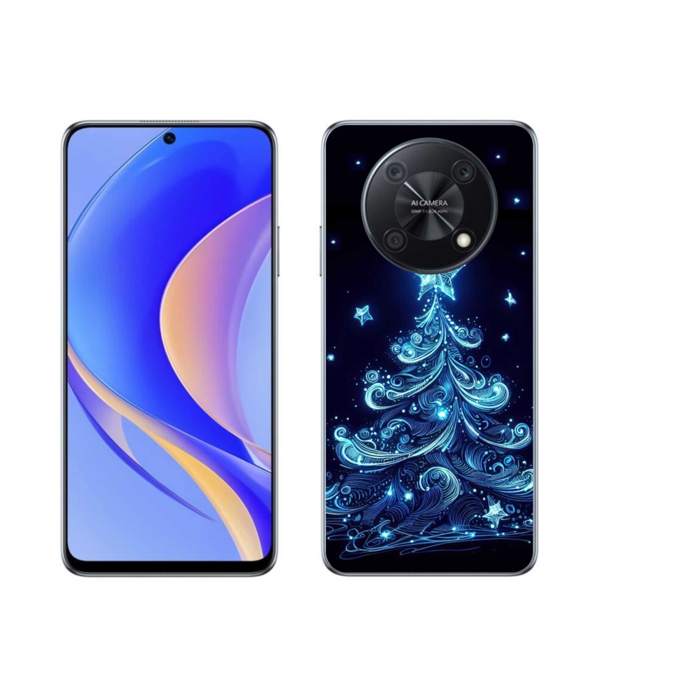 Gél borítás mmCase a Huawei Nova Y90-hez - neon karácsonyfa 4
