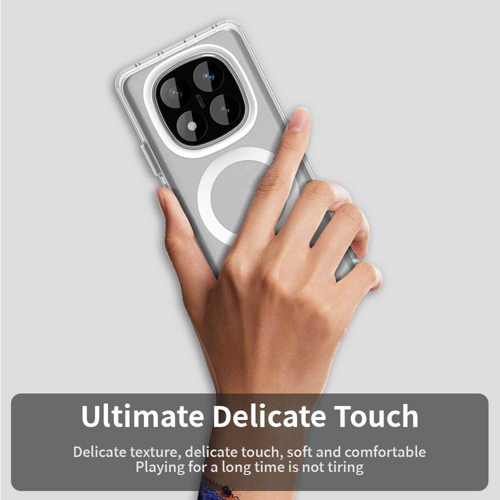 Candy zselés tok MagSafe-val a Xiaomi Redmi Note 14 Pro-ra - fehér