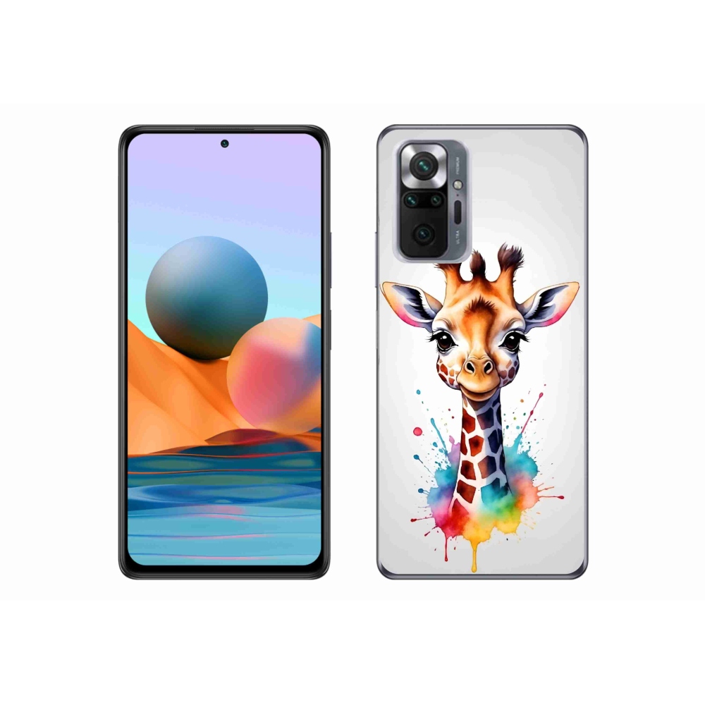 Gél borítás mmCase a Xiaomi Redmi Note 10 Pro készülékhez - zsiráf 1
