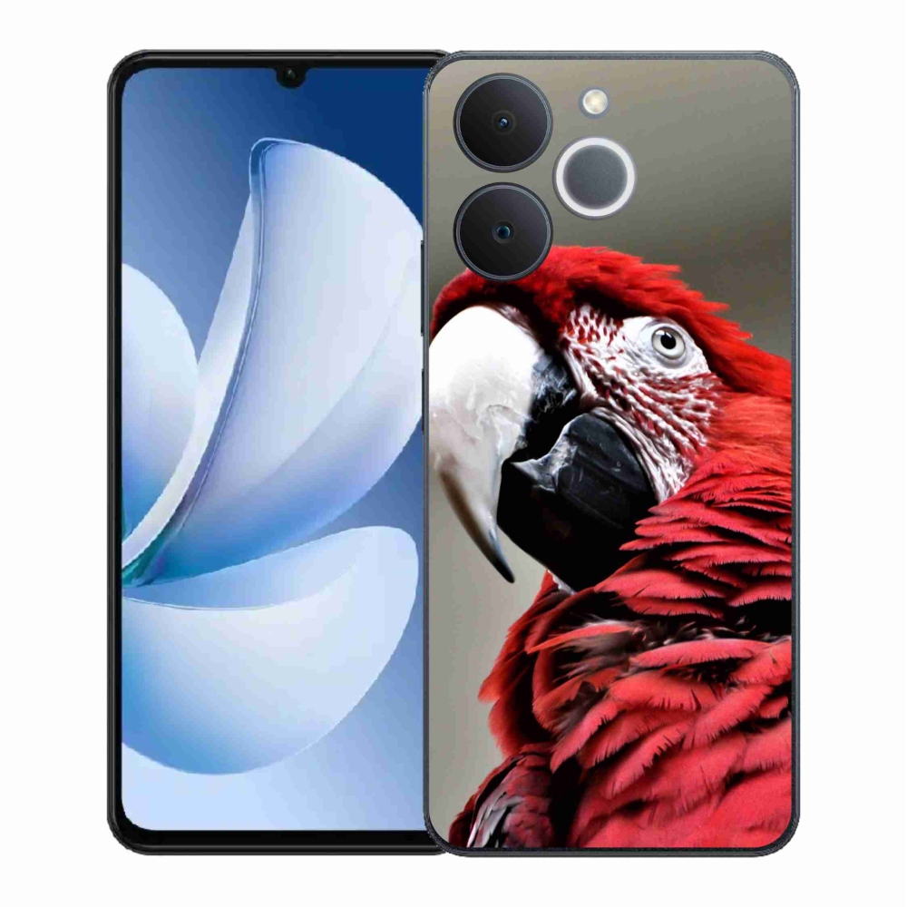 Zselés borítás mmCase a Realme Note 70T készülékhez - papagáj ara piros