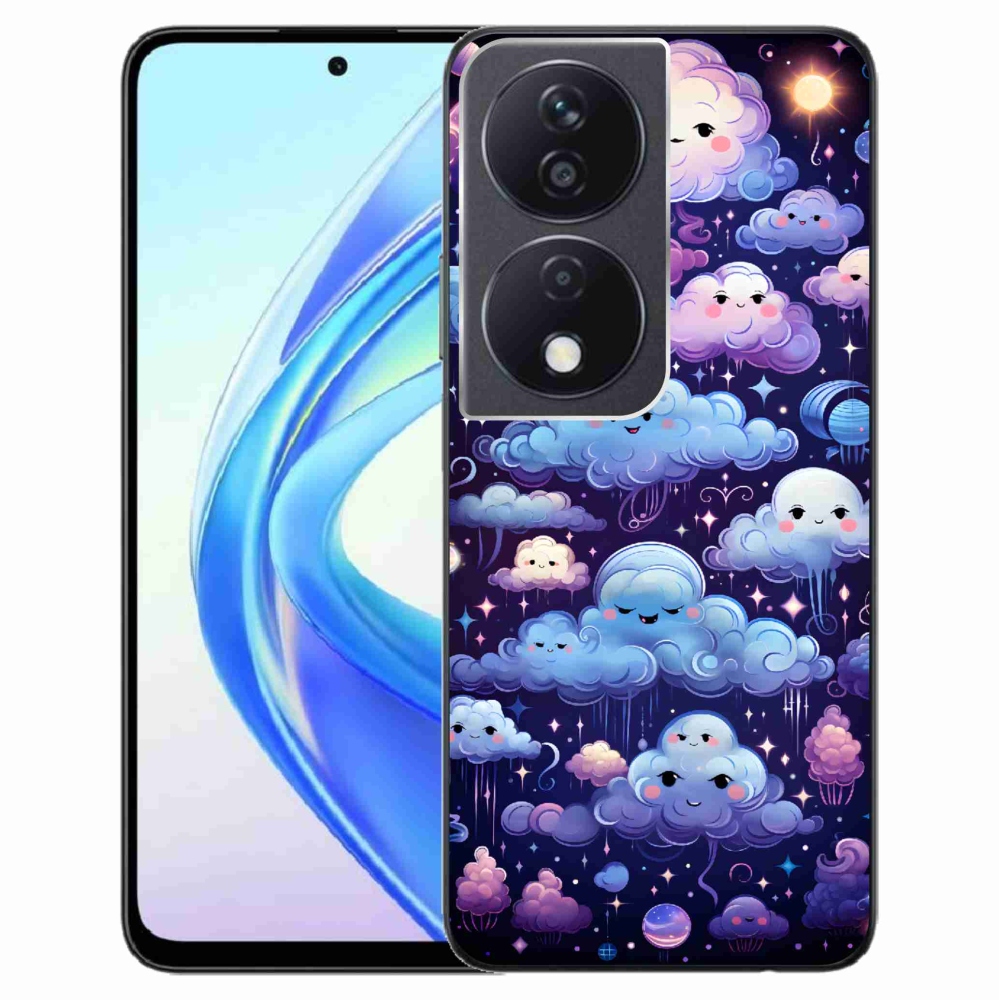 Zselés borítás mmCase a Honor X7b/Honor 90 Smart készülékhez - felhők