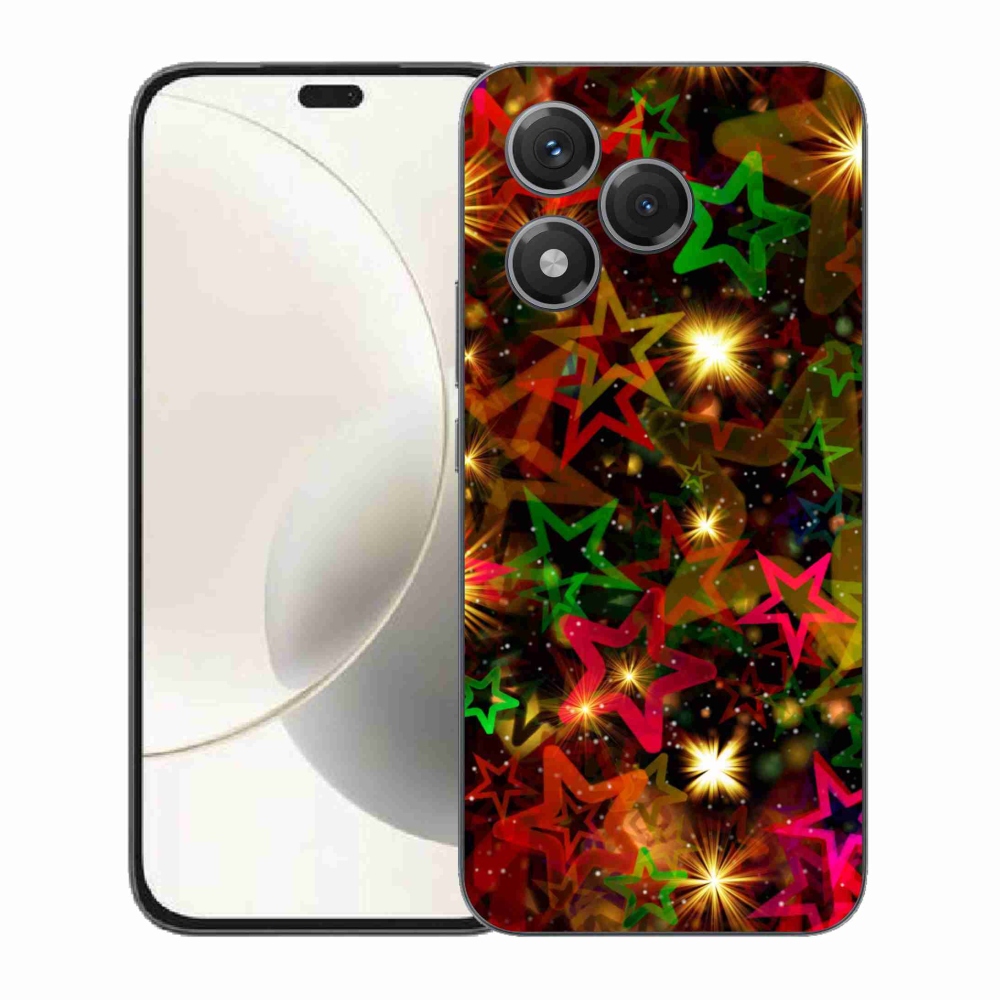 Zselés borítás mmCase a Honor 400 Lite-hoz - színes csillagok