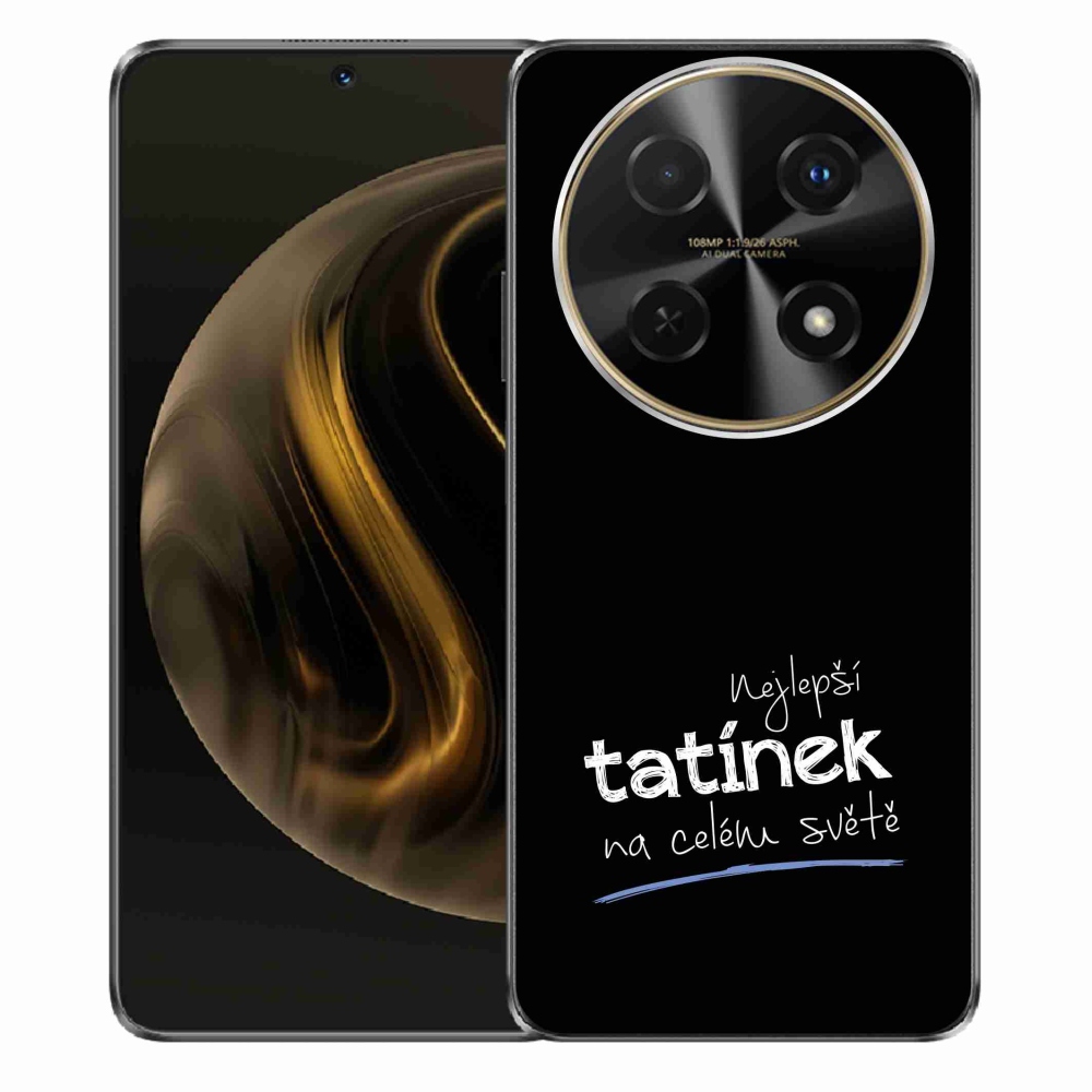 Gél borító mmCase a Huawei Nova 12i - legjobb apuci 4 fekete háttérrel