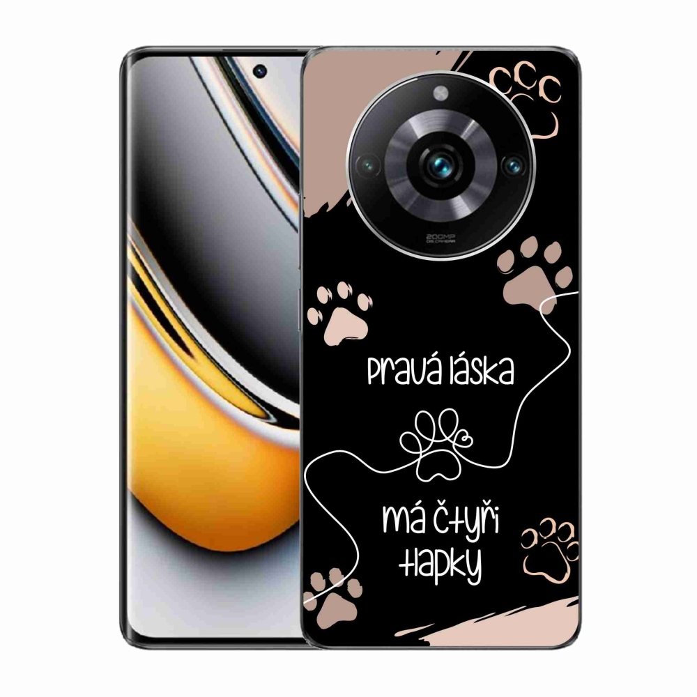 Gél borítás mmCase a Realme 11 Pro/11 Pro+ készülékhez - kutya motívum 1 fekete háttér