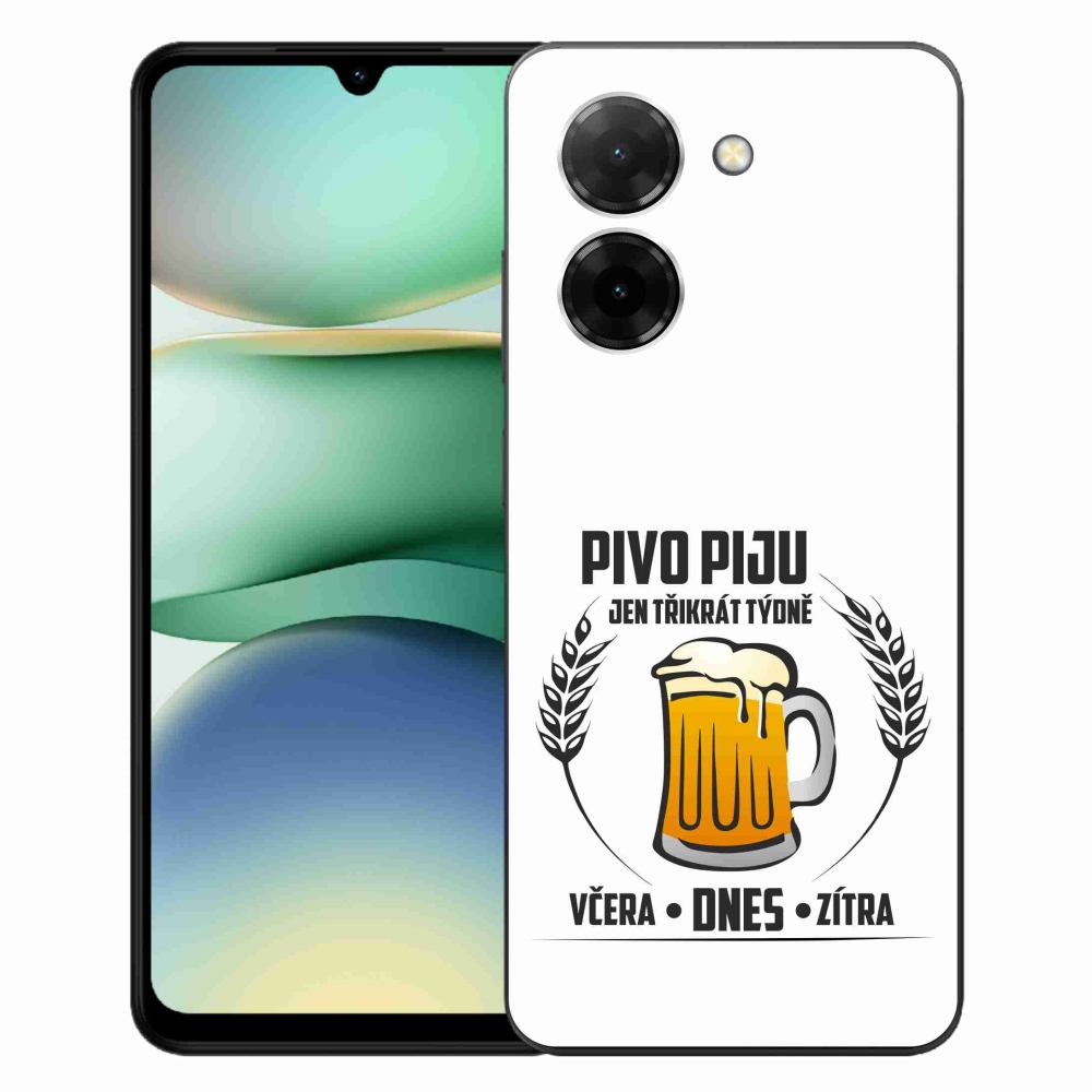 Gél borító mmCase a Xiaomi Redmi A5 (171.7x77.8x8.3mm) - sör motívum fehér háttérrel