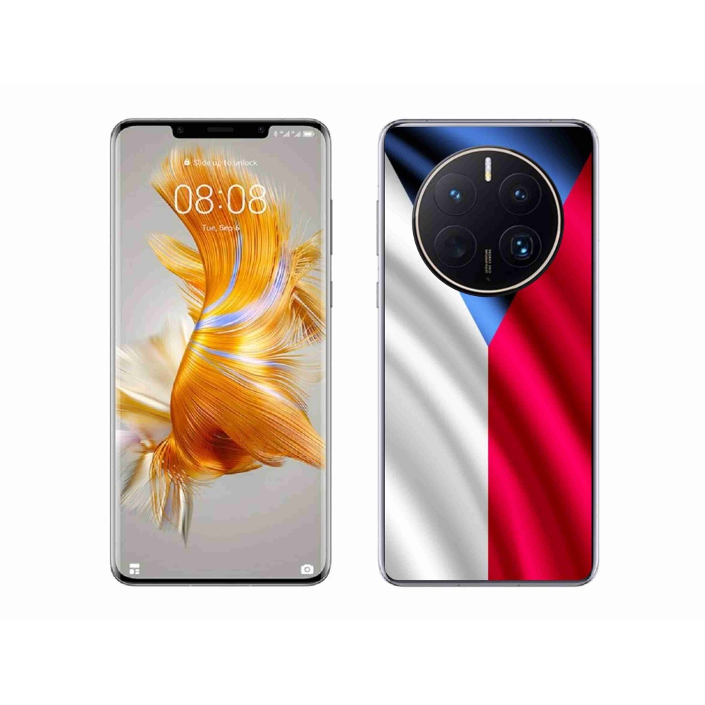 Gél borítás mmCase mobiltelefonhoz Huawei Mate 50 Pro - cseh zászló