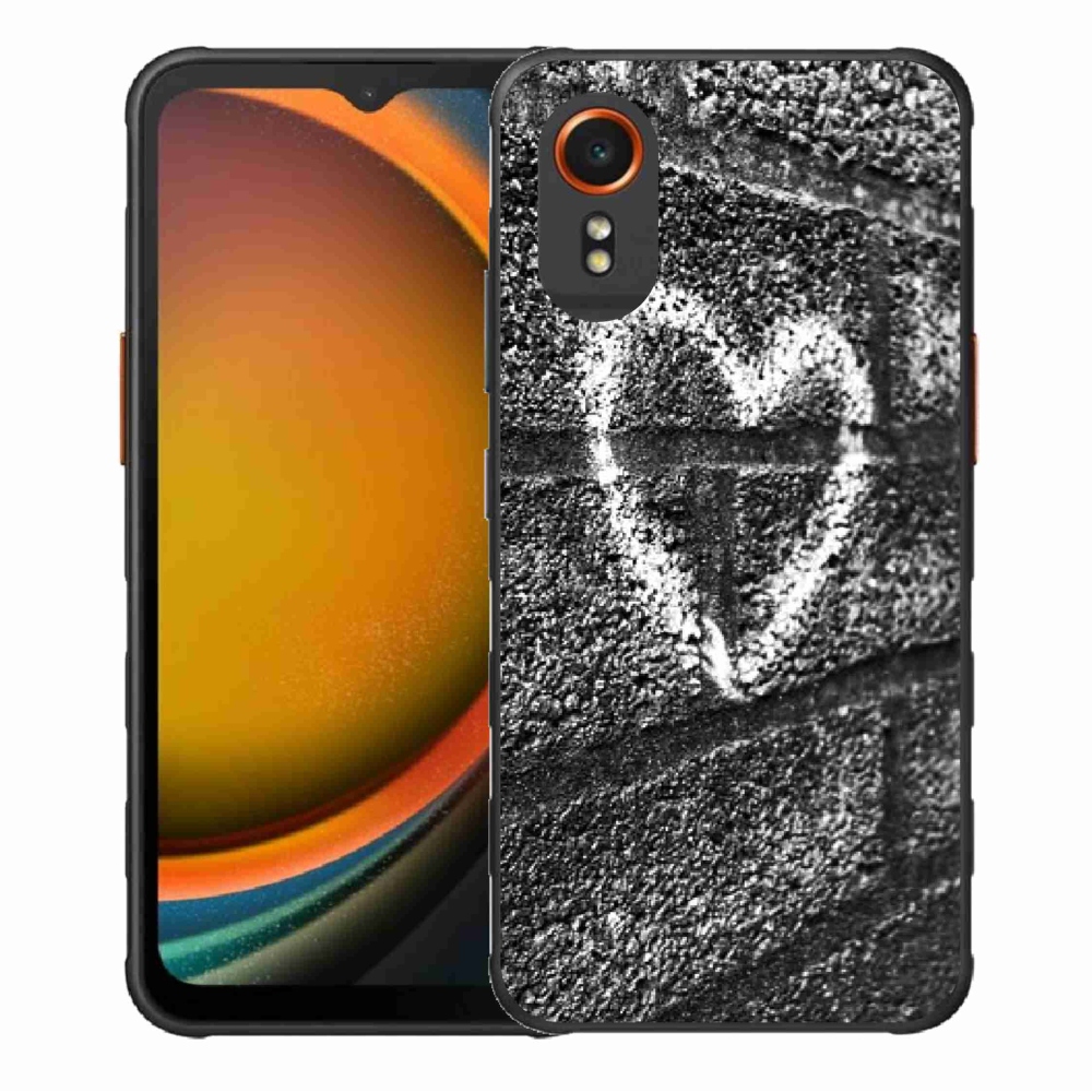 Gél borítás mmCase Samsung Galaxy Xcover 7 készülékhez - szív a falon
