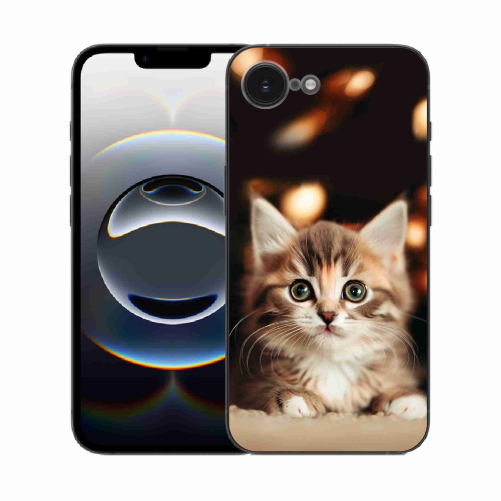 Gél borítás mmCase iPhone 16e készülékhez - aranyos cica 2