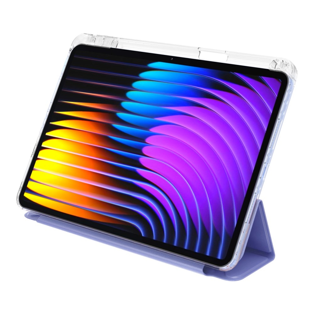 Origami intelligens pozicionáló tok Xiaomi Pad 7/7 Pro táblagéphez - sötét lila