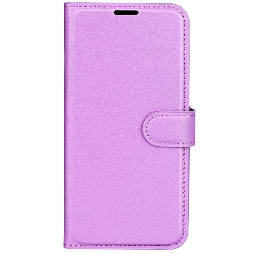 Litchi könyv tok Samsung Galaxy S24+ készülékhez - lila