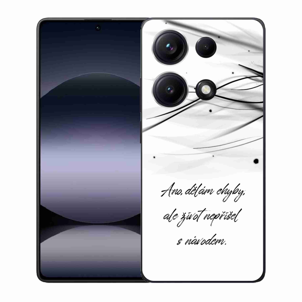 Gél borító mmCase a Xiaomi Redmi Note 14S-hez - idézem fehér háttér