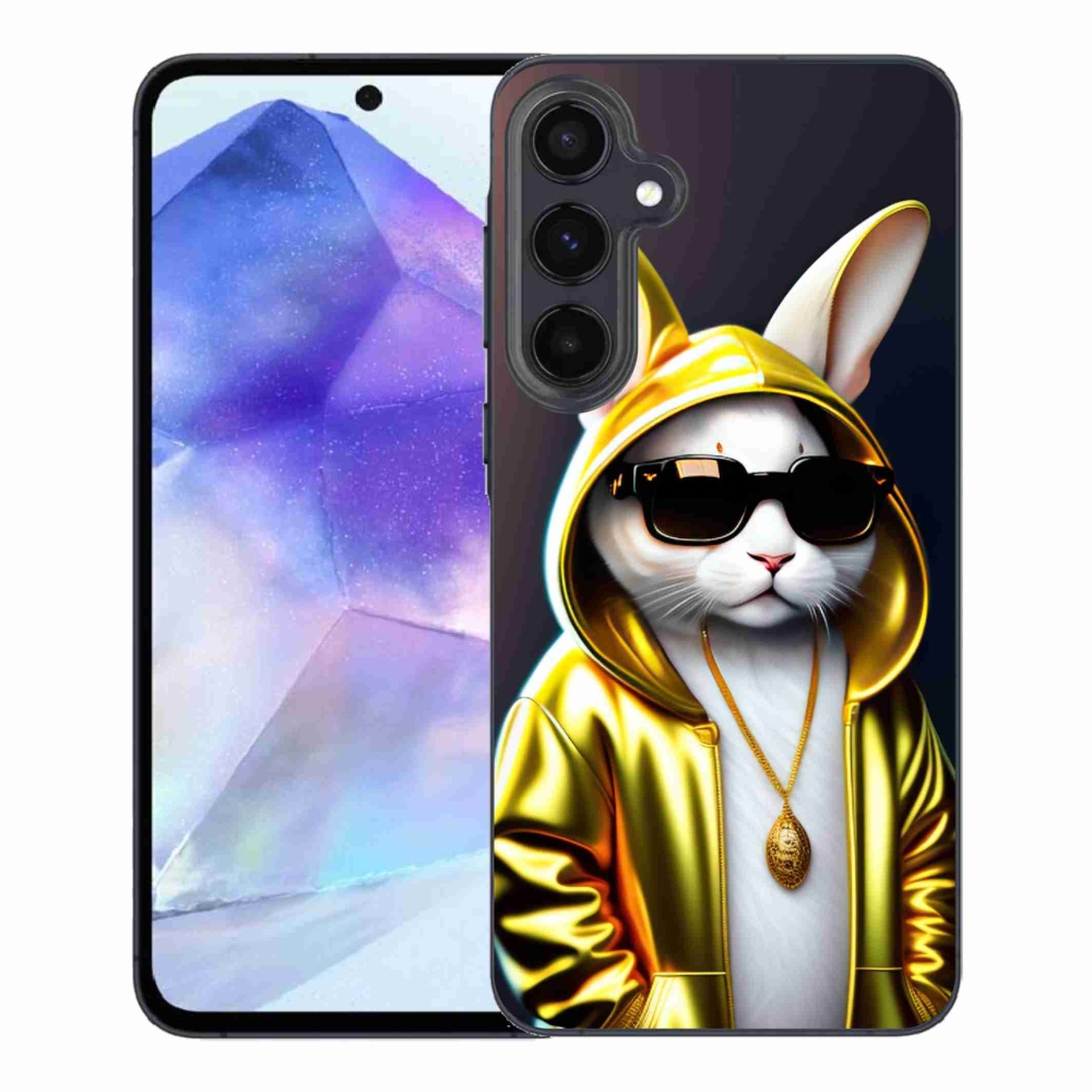 Zselés borítás mmCase Samsung Galaxy A55 5G - cat boss - macskafőnökhöz