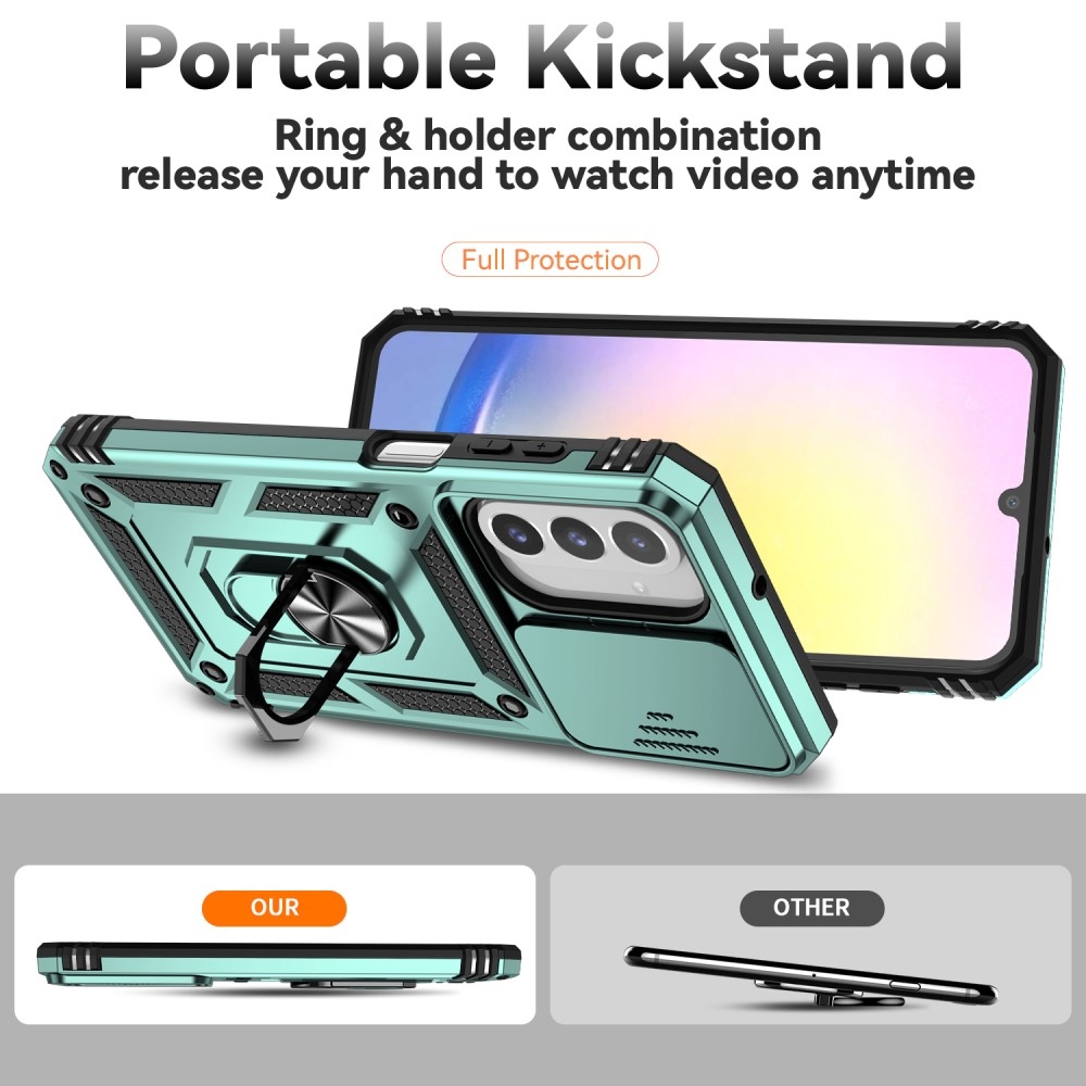 Gyűrűálló borítás Samsung Galaxy A26 5G készülékhez - zöld