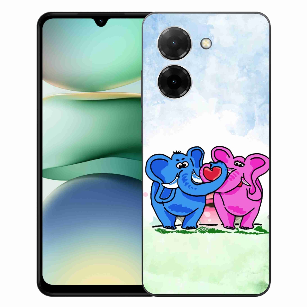 Gél borítás mmCase a Xiaomi Redmi A5 (171.7x77.8x8.3mm) - szerelmes elefántokhoz